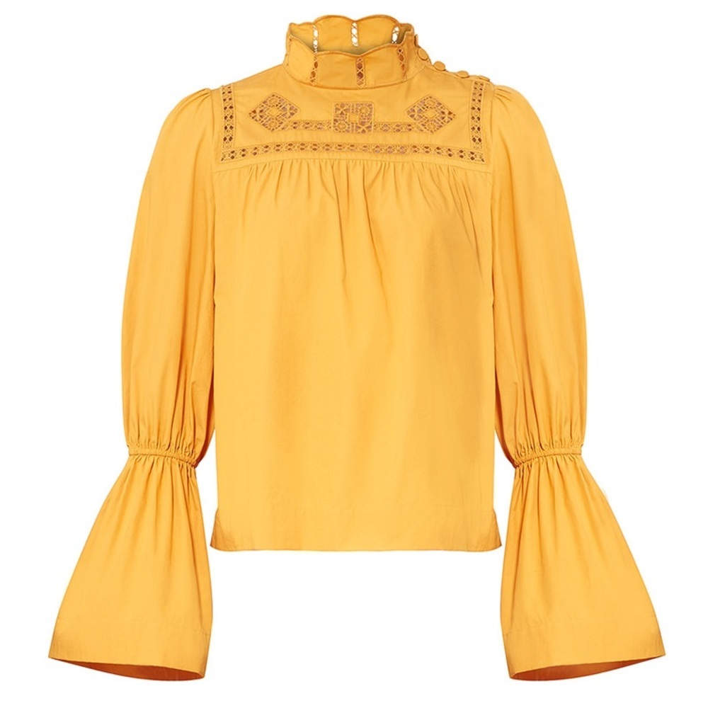 Free People Another Eternity Top Marigold Yellow Small - Picture 5 of 7